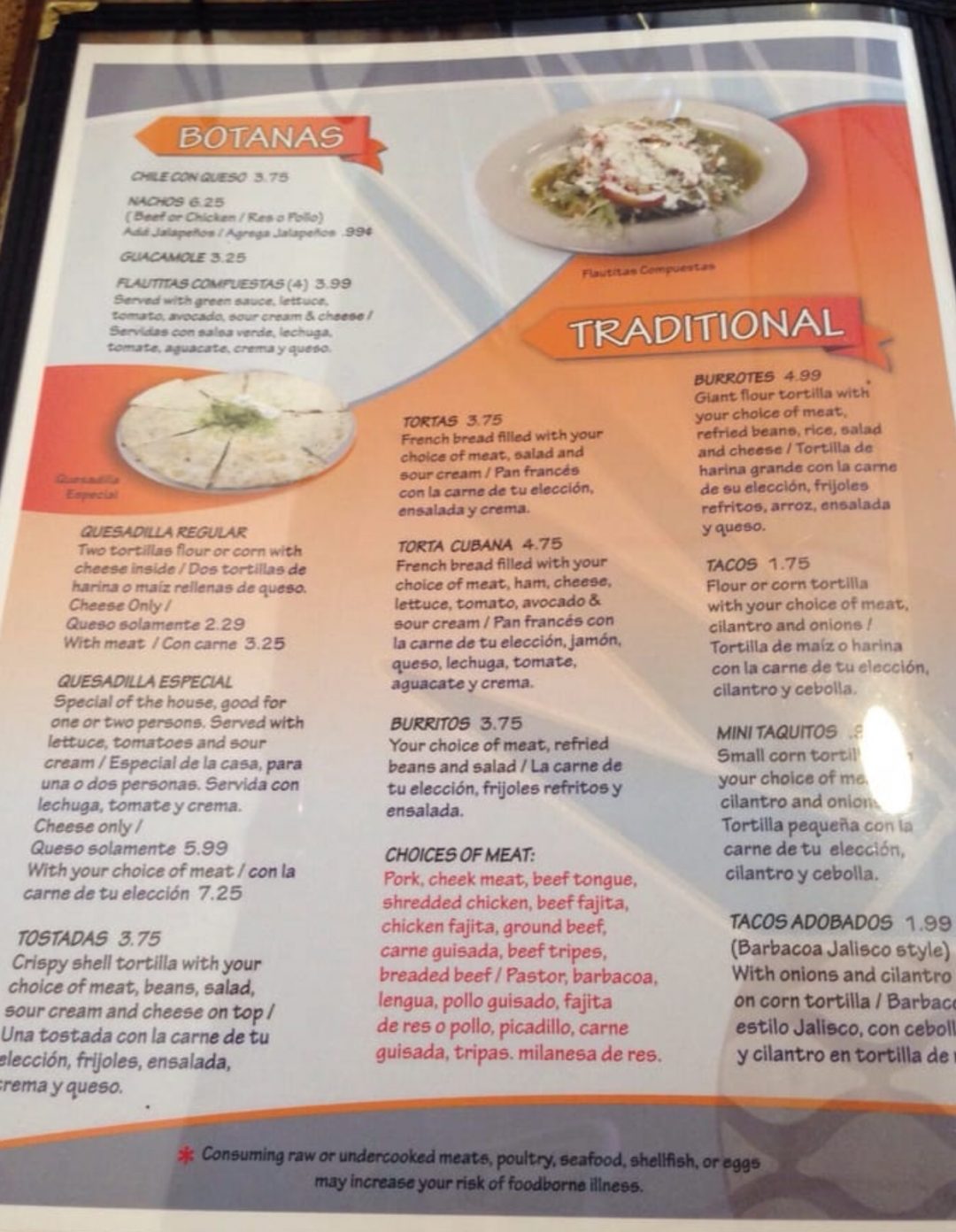 El Parian Mexican Restaurant Menu